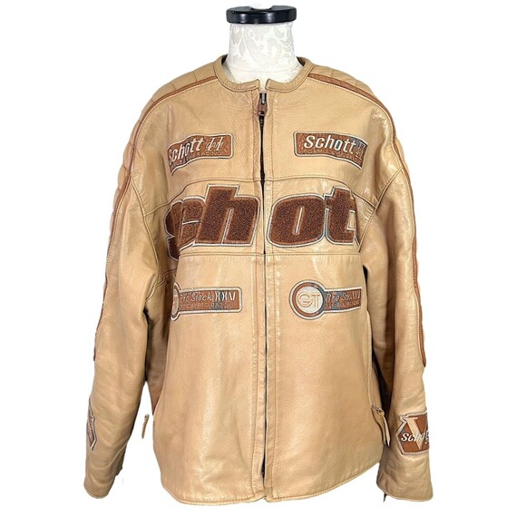 Schott Formula One Official Pro Racing Leather Motorcycle Jacket Men 6XL - Picture 1 of 16